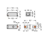 shoplight.ir - ترمینال بلاک واگو SMD تکی با سطح مقطع ورودی 0.5 میلیمتر مربع