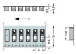 shoplight.ir - ترمینال بلاک واگو SMD تکی با سطح مقطع ورودی 0.75 میلیمتر مربع