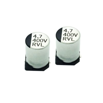 shoplight.ir - خازن الکترولیتی SMD ظرفیت 4.7 میکروفاراد سایز 8X10.5