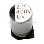 shoplight.ir - خازن الکترولیتی SMD ظرفیت 2.2 میکروفاراد سایز 6.3X10.5