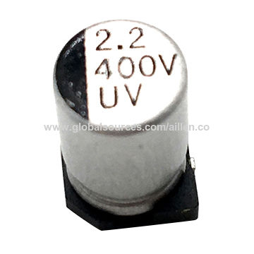 shoplight.ir - خازن الکترولیتی SMD ظرفیت 2.2 میکروفاراد سایز 6.3X10.5
