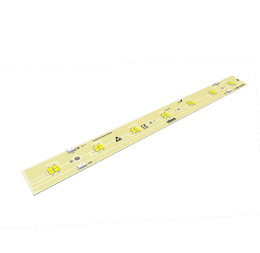 SE-LL2802DE2835X028A0750 ماژول اسرام خطی 28 وات دارک لایت طول 28 سانتیمتر 7 خانه آلومینیوم ضخامت 1.6 میلیمتر 4 کانکتور 750 میلی آمپر - تصویر 1