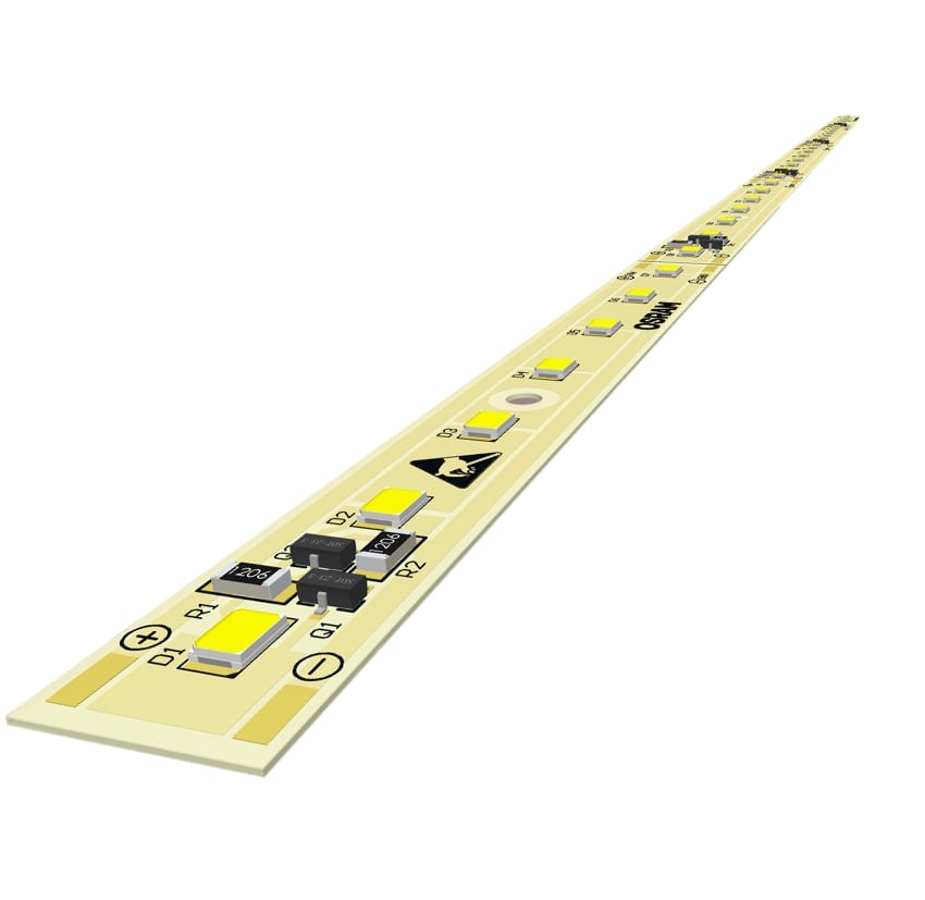 SE-LL5001CV2835X035A0600 ماژول اسرام خطی 15 وات طول 50 سانتیمتر آلومینیوم ضخامت 1.6 میلیمتر تغذیه ولتاژ ثابت 24 ولت DC - تصویر 1